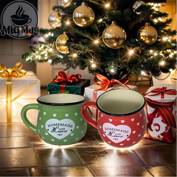 ماگ رجینال قلبی بزرگ | ماگ کریسمسی