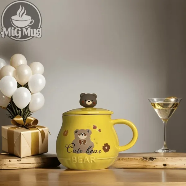 خرید ماگ فانتزی خرسی