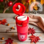 تراول ماگ سیلیکونی قرمز