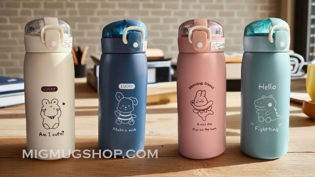 تراول ماگ طرح حیوانات در 4 رنگ مختلف