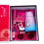 باکس هدیه دخترانه صورتی (پک هدیه)