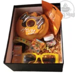 باکس هدیه نارنجی دونات