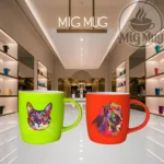 ماگ مخملی رنگی طرح حیوانات - Image 5