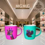 ماگ مخملی رنگی طرح حیوانات - Image 4