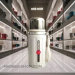 تراول ماگ درب استیل سفید