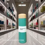 تراول ماگ درب چوبی قلمی سبز