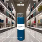 تراول ماگ درب چوبی قلمی سورمه ای