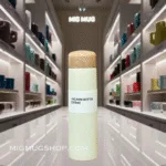 تراول ماگ درب چوبی قلمی شیری