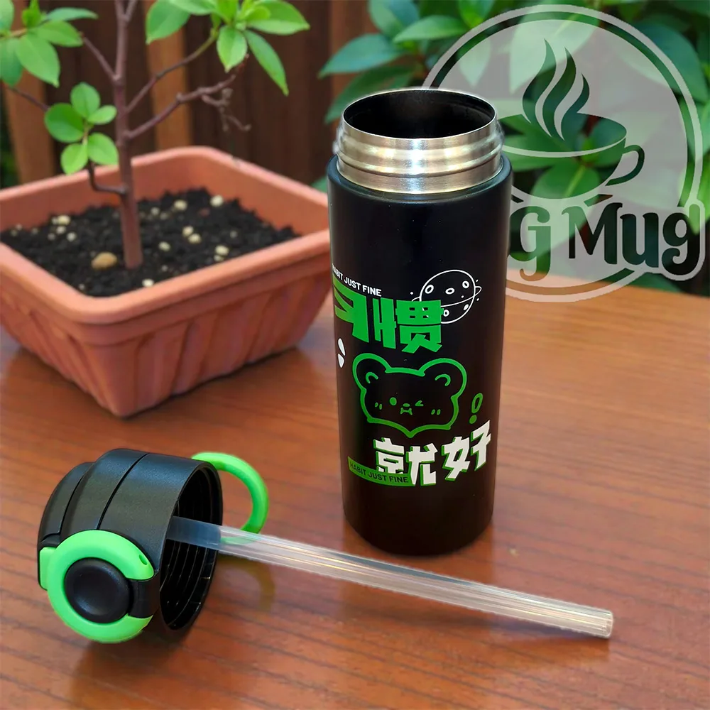 تراول ماگ دوحالته DRINK WATER مشکی