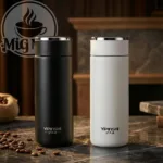 تراول ماگ سفید و مشکی