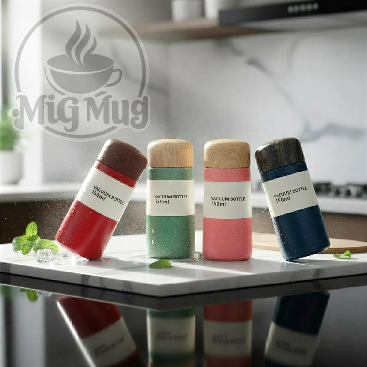 مینی تراول ماگ درب چوبی 150 میل